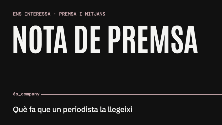 Què fa que un periodista llegeixi la teva nota de premsa
