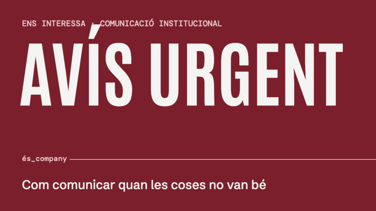 Avisos urgents: com comunicar quan les coses no van bé