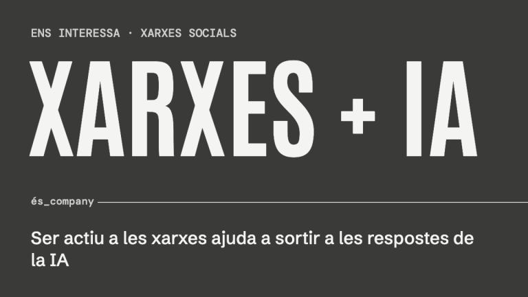 Ser actiu a les xarxes ajuda a sortir a les respostes de la IA